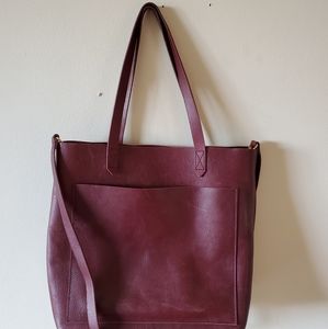 Madewell medium leather transport tote